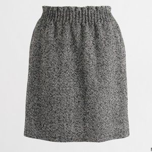 J Crew sidewalk skirt, herringbone (grey), size 10